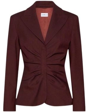 Marella Ruched-Detail Blazer - Purple
