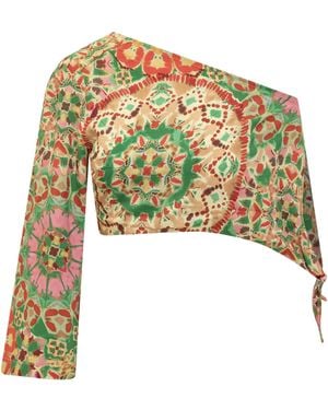 Ba&sh Lucia Asymmetric Top - Green