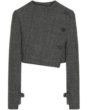 Courreges Asymmetrically Buttoned Jacket - Grey