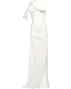 Maticevski Darkness One-Shoulder Gown - White