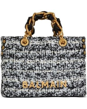 Balmain Small Logo Shoulder Bag - Black