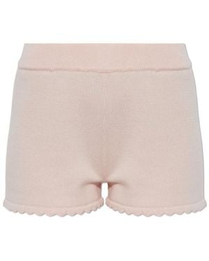 Posse Wide-Leg Shorts - Natural