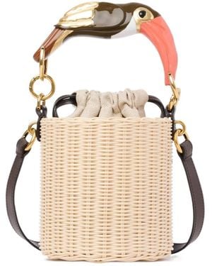 Chloé Chloé Tropicus Bucket Bag - Natural