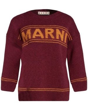 Marni Mid-Weight Knit Sweaters - Red