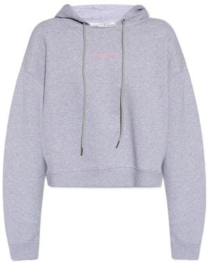 Stella McCartney Long-Sleeved Drawstring Hoodie - Blue