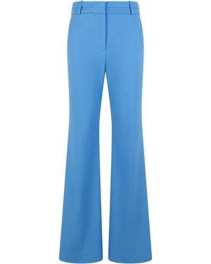 Veronica Beard High-Waist Palazzo Trousers - Blue