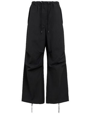 Acne Studios Parla Crinkled Wide Trousers - Black