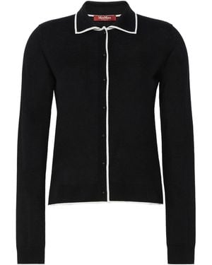 Max Mara Long-Sleeve Cardigan - Black