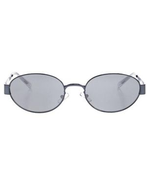 Tory Burch Oval-Frame Sunglasses - White