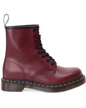 Dr. Martens Logo Lacing And Ankle Boots - Purple