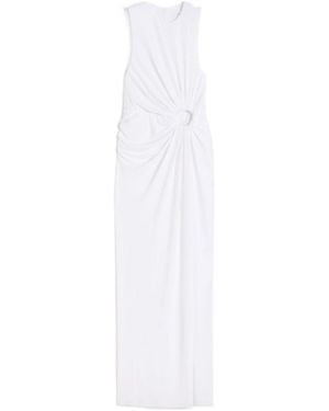 Sportmax Saletta Ring-Detail Maxi Dress - White