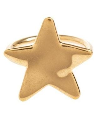 Jil Sander Star Shape Ring - Metallic
