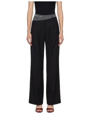 Marissa Chiara Patchwork Casual Trousers - Black