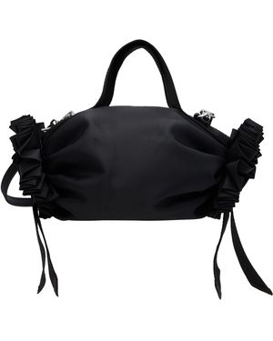 Simone Rocha Mini Double Ribbon Rosette Crossbody Bag - Black