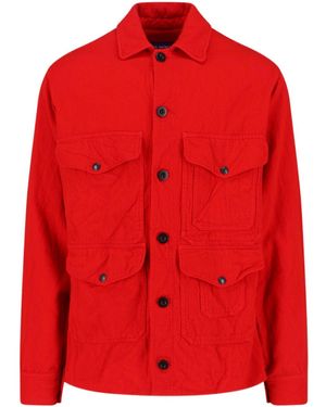 Junya Watanabe Surchemise À Poche Devant - Red