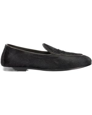 Henderson Round-Toe Loafers - Black