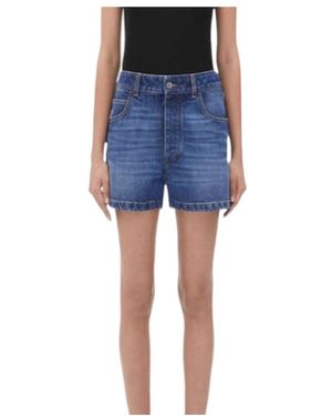 Bottega Veneta Medium Washed Denim Shorts - Blue