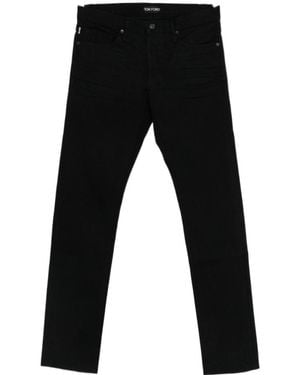 Tom Ford Jeans With Logo Patch - Black
