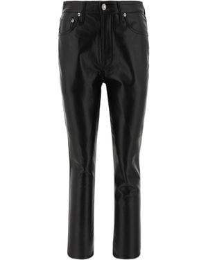Agolde Casual Pants With Belt Loops - Black