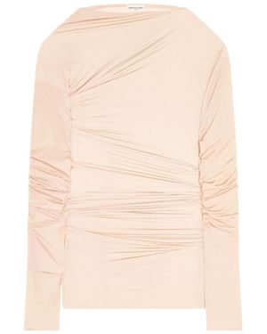 Dries Van Noten Draped Crewneck T-Shirt - Natural