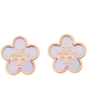 Tory Burch Flower Stud Earrings - Pink
