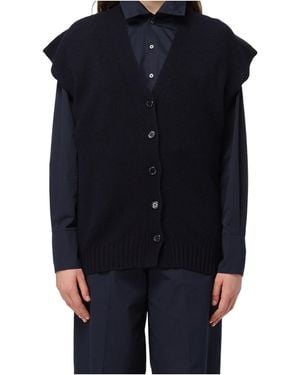 Fabiana Filippi Brushed Gilet - Blue