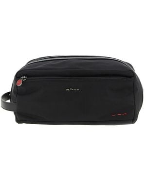 Kiton Zippered Cosmetic Bag - Black