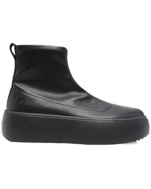 Twinset X Fessura Slip-On Ankle Boots - Black