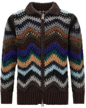 Sacai Crochet Cardigan - Multicolour