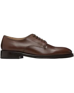 Paul Smith Lace-Up Leather Derby Shoes - Brown