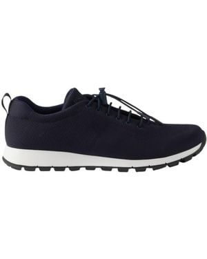 Prada Stretch Knit Trainers - Blue