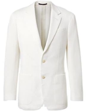 dunhill Cotton Piqué Blazer - White