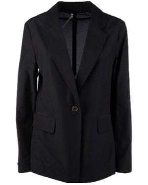 Peserico Button Pocket Blazer - Black