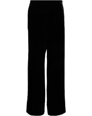 TOTEME High-Rise Wide-Leg Trousers - Black