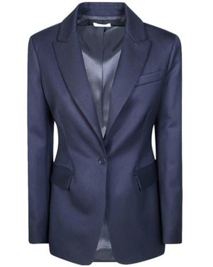 P.A.R.O.S.H. Sallia Single-Breasted Blazer - Blue