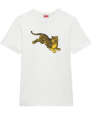 KENZO Graphic Tiger T-Shirt - White