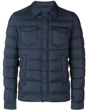 Herno Padded Button-Up Jacket - Blue
