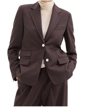 Theory Long-Sleeved Suit Coat - Brown