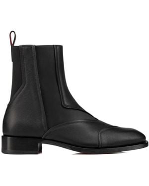 Christian Louboutin Boabi Leather Chelsea Boots - Black