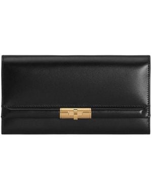 Dolce & Gabbana Marlene Foldover Top Wallet - Black