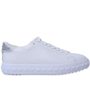 Michael Kors Grove Lake Crystal-Embellished Trainers - Blue