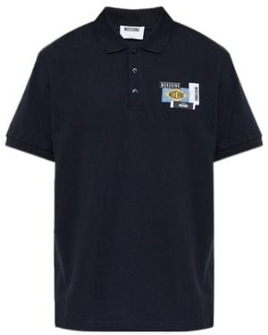 Moschino Short-Sleeved Polo Shirt - Blue