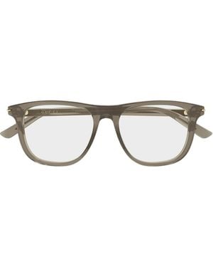 Gucci Eyewear Square Frame Glasses - Metallic