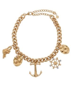 Rabanne Charm Necklace - Metallic