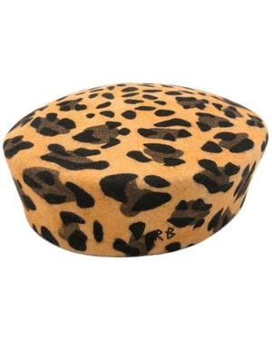 Ruslan Baginskiy Leopard-Print Hat - Metallic