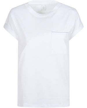 Eleventy Short Sleeved Crewneck T-Shirt - Blue