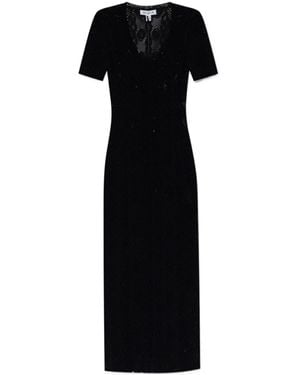 Alaïa Alaïa Python Lace Knit Dress - Black