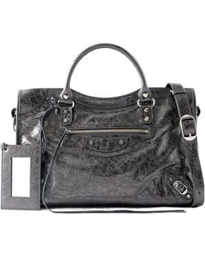 Balenciaga Le City Medium Shoulder Bag - Black