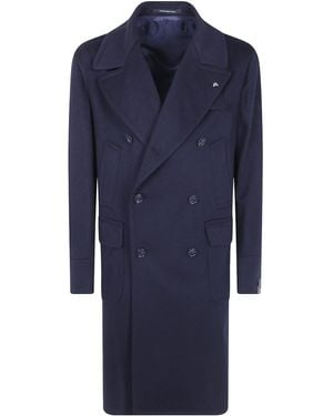 Tagliatore Double-Breasted Coat - Blue