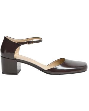 The Row Penelope Ankle Strap Pumps - Brown